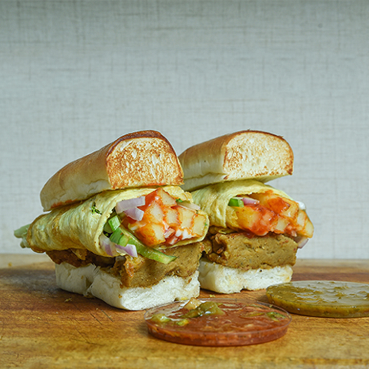 Double Anda Roll Burger