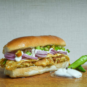 Creamy Double Anda Roll Burger